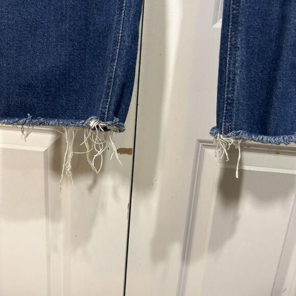 J.Crew Demi Boot Jeans Womens 27 Lantern Wash Crop Raw Hem Boho Casual Modern - Picture 2 of 12